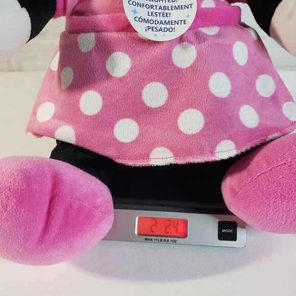 Disney Comfortably Weighted Sitting Minnie Mouse Plush 13" Stuffed Toy Sensory - Picture 5 of 8